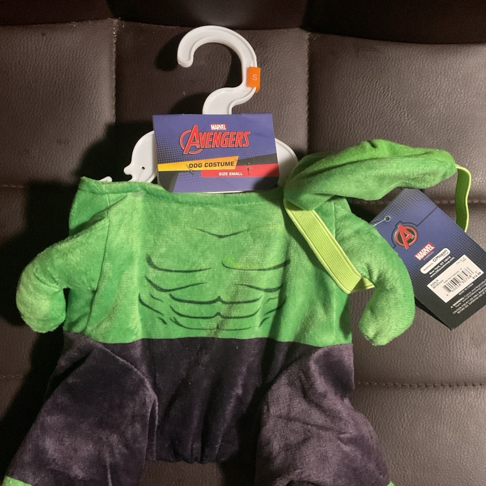 Marvel Avengers Hulk Dog Costume - Green and Black